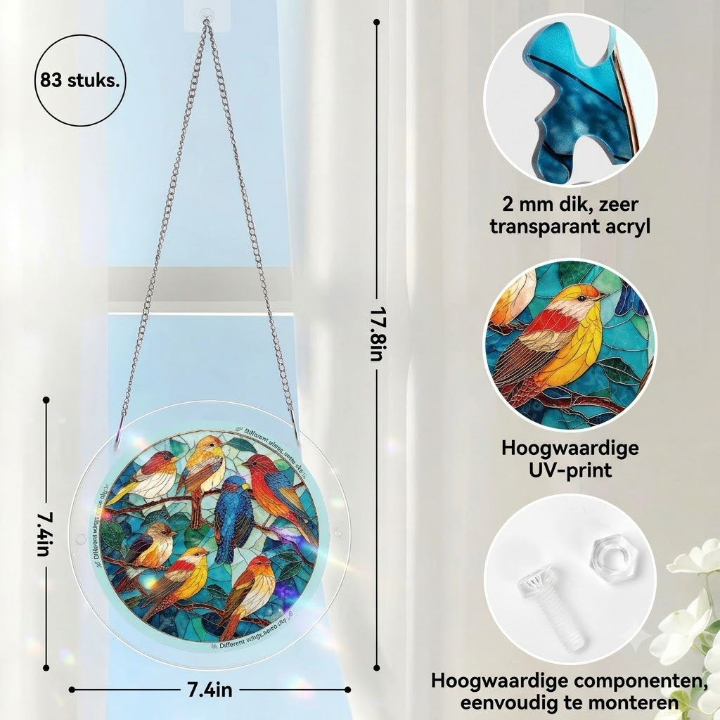 Hangende Acrylpuzzel met Zonnevanger van 83 Stukjes