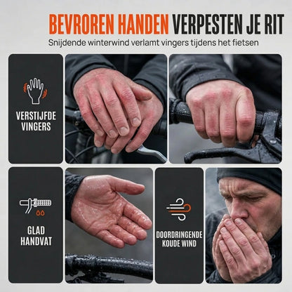 Warme thermische handschoenen met touchscreen en antislipgrip