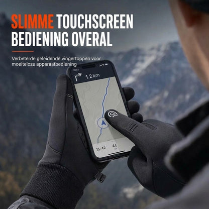Warme thermische handschoenen met touchscreen en antislipgrip
