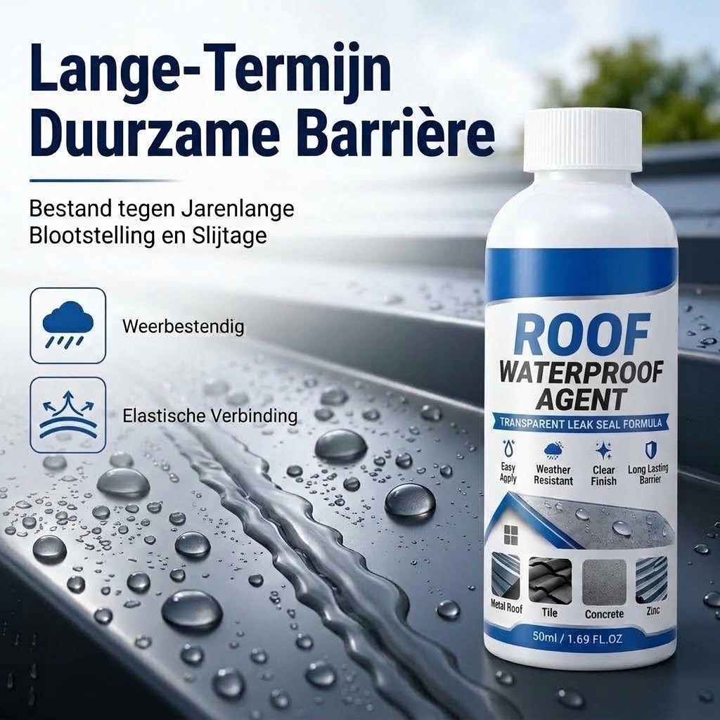 Transparante waterdichte dakafdichtingskit met kwastje