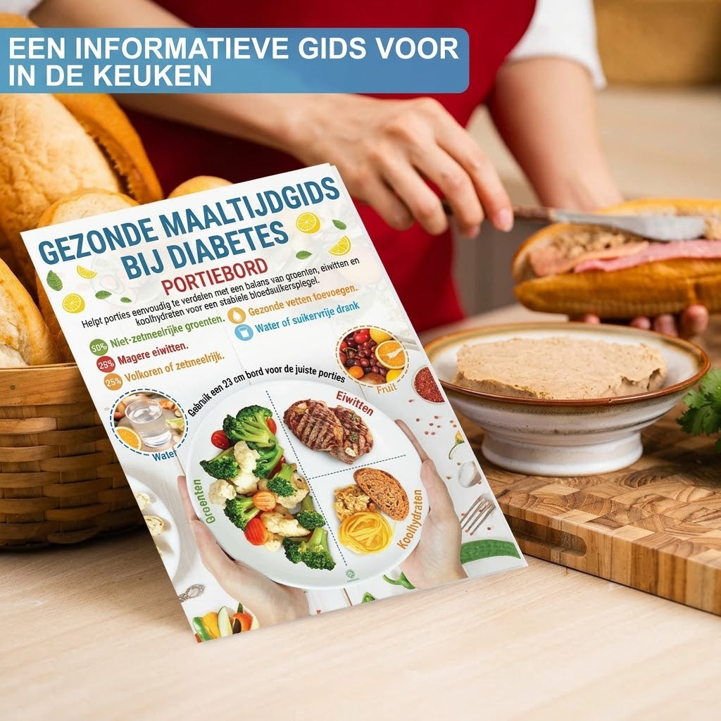 Diabetesdagboek met voedingsmiddelenlijst