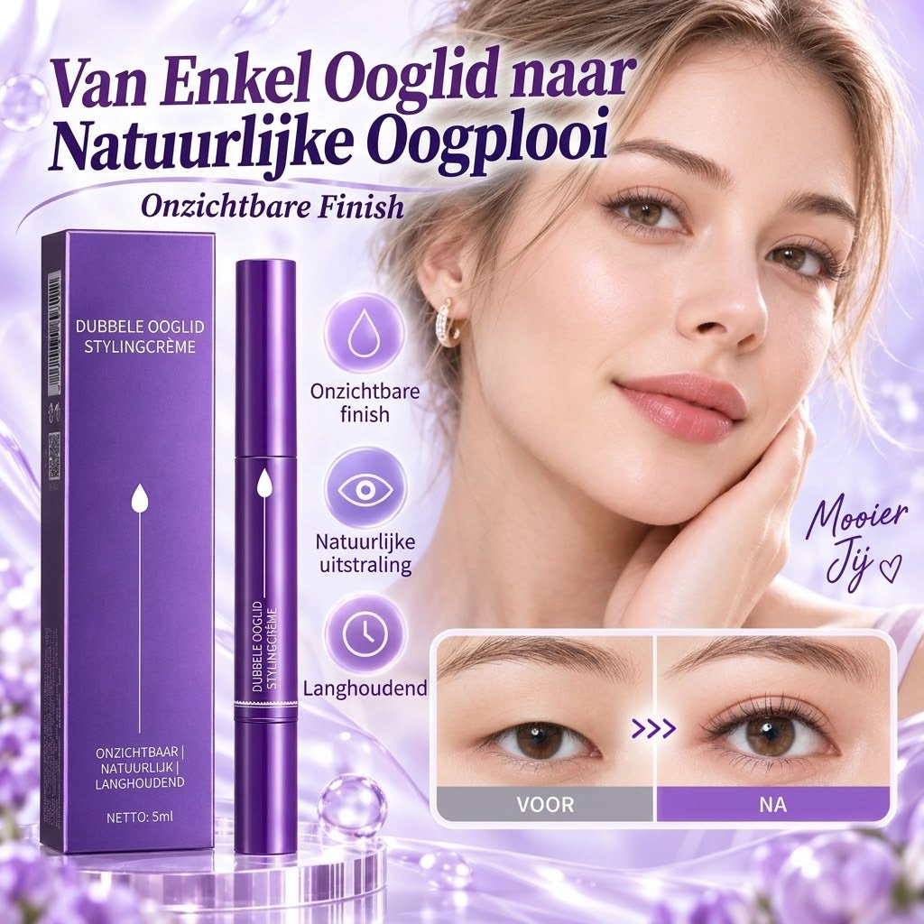 Onzichtbare ooglidcrèmepen voor natuurlijk gevormde dubbele oogleden
