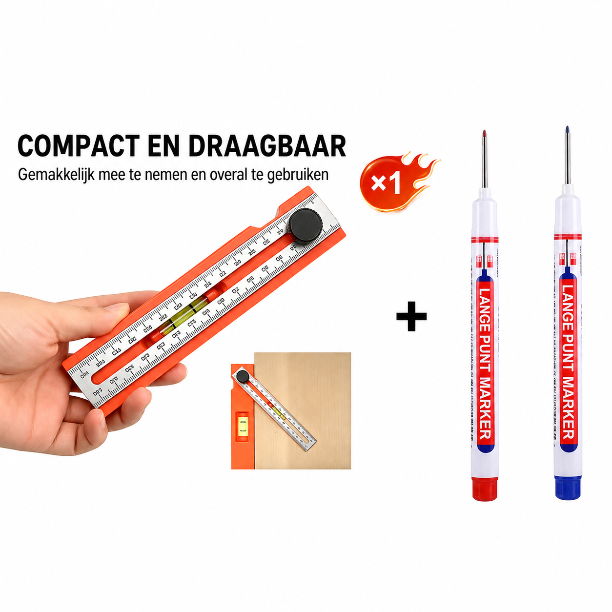 Multifunctionele aftekeningenwaterpas