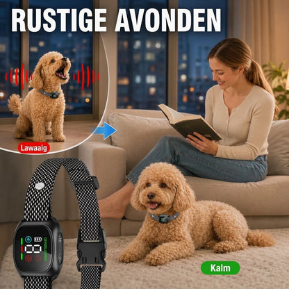 Slimme antiblafhalsband voor honden