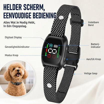 Slimme antiblafhalsband voor honden