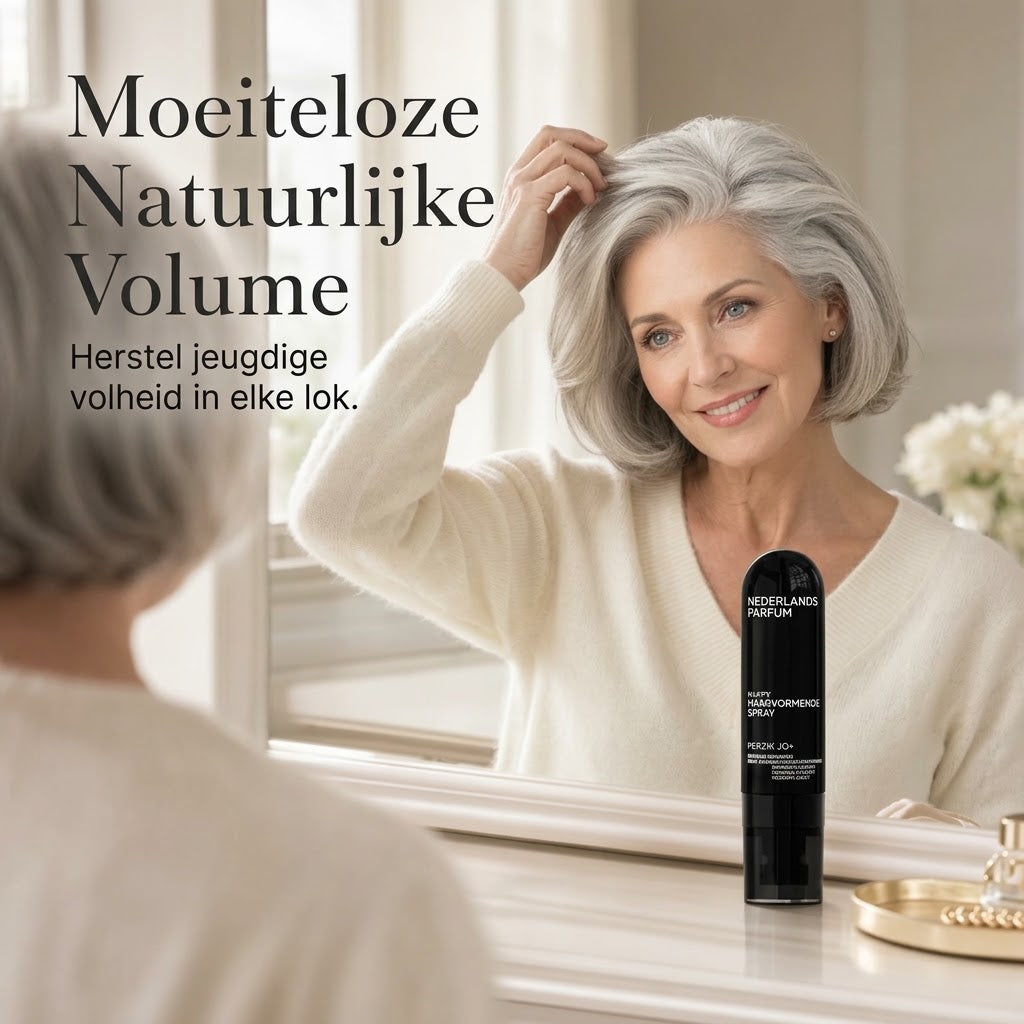 Volumegevende haarspray met perzikgeur voor fijn haar