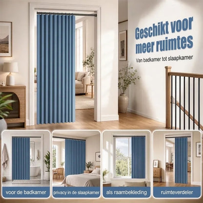 Deurgordijn zonder boren