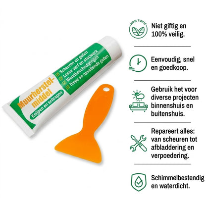 Niet-giftig muurherstelmiddel