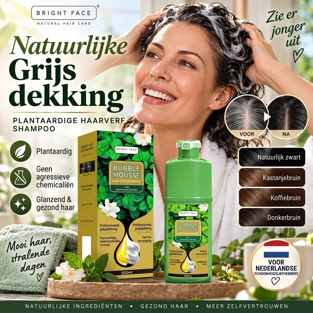 Langhoudende plantaardige schuimhaarverf zonder ammoniak