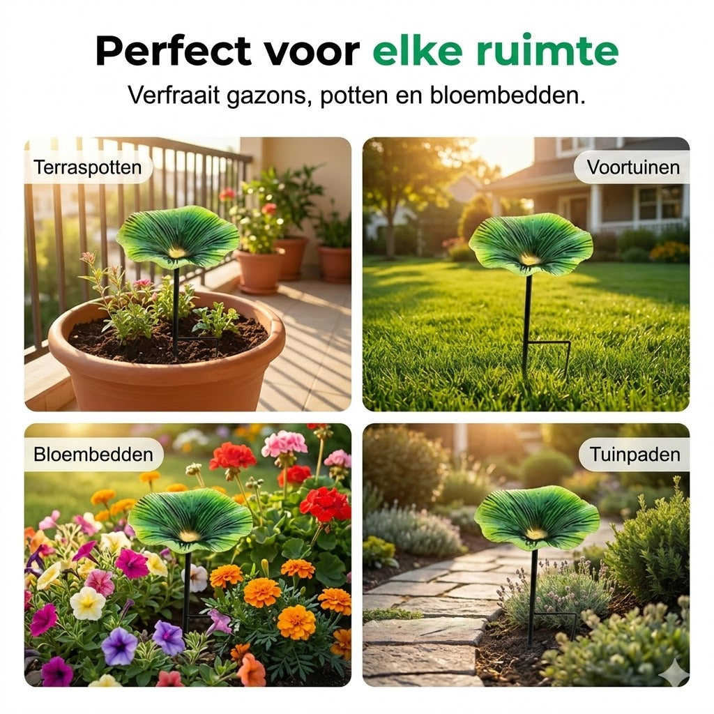 Kleurrijke Vogelvoederbak voor in de Tuin