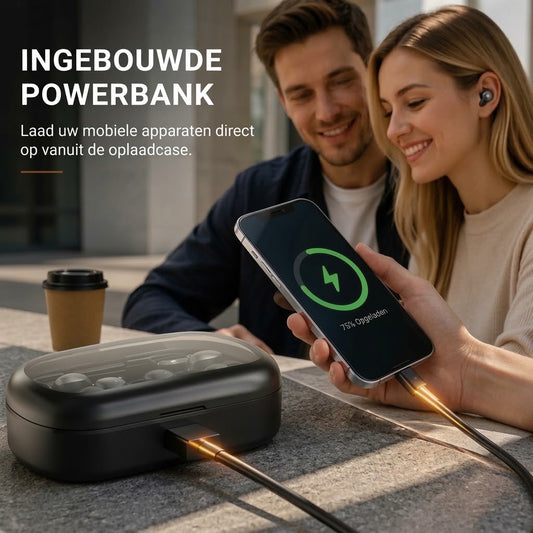 Lichtgewicht Bluetooth oordopjes met oorclip voor sport