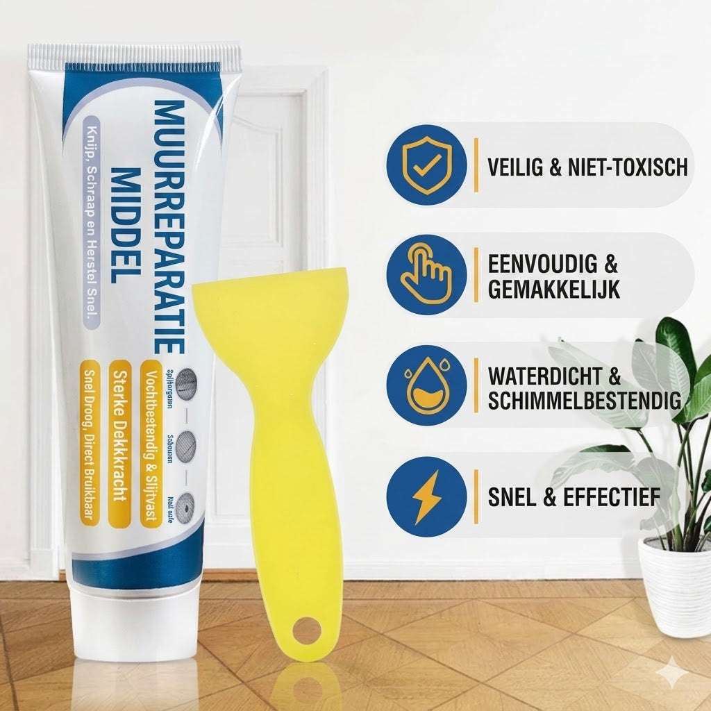 Gipsplaat Reparatieset (Met Schraper)