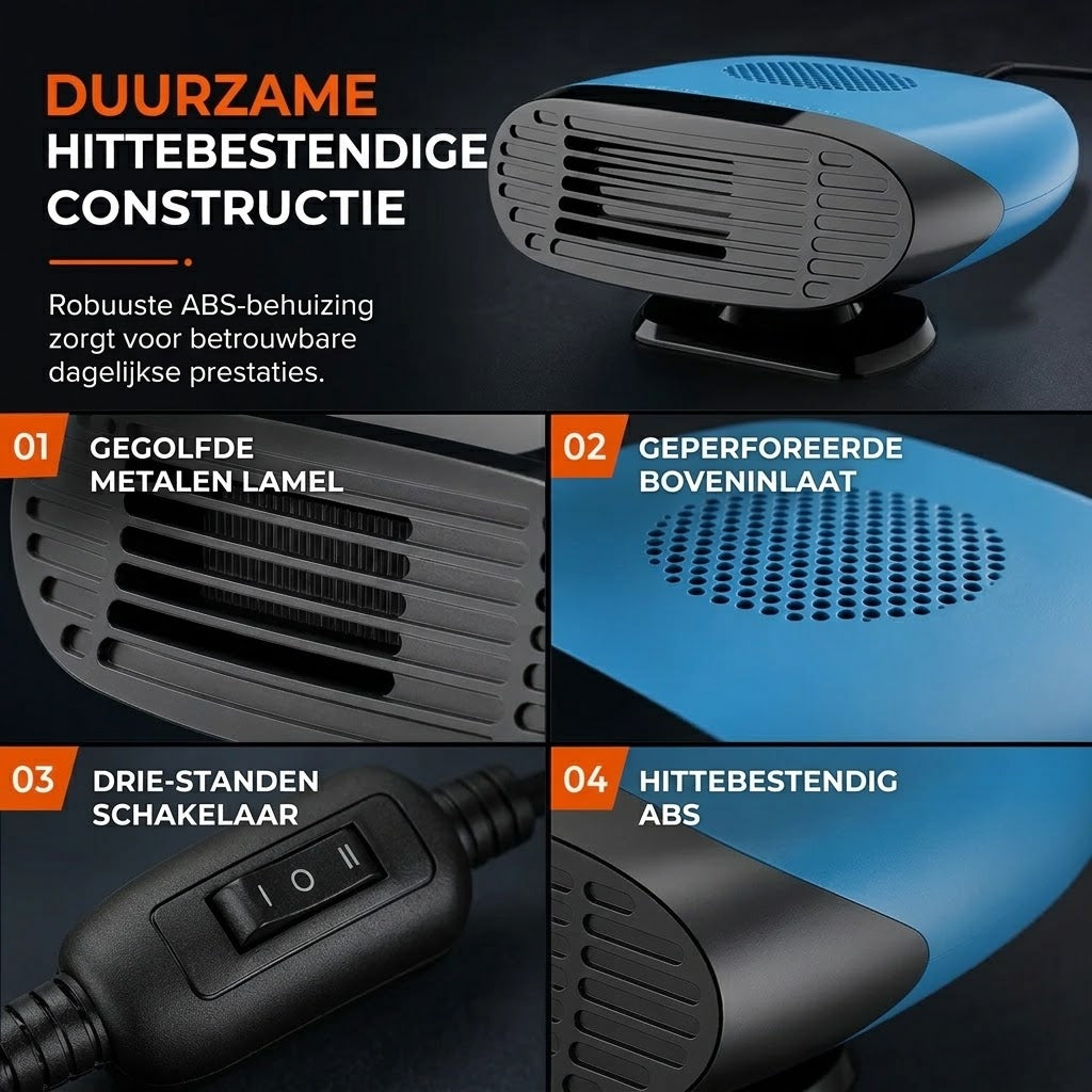 Mini autoverwarmer voor het ontwasemen en ontdooien van autoruiten