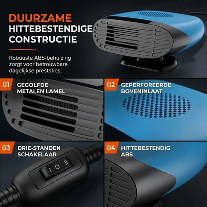 Mini autoverwarmer voor het ontwasemen en ontdooien van autoruiten