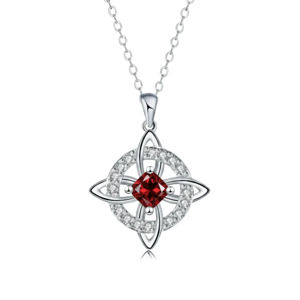 Ketting met Heksenknoop en Geboortesteen