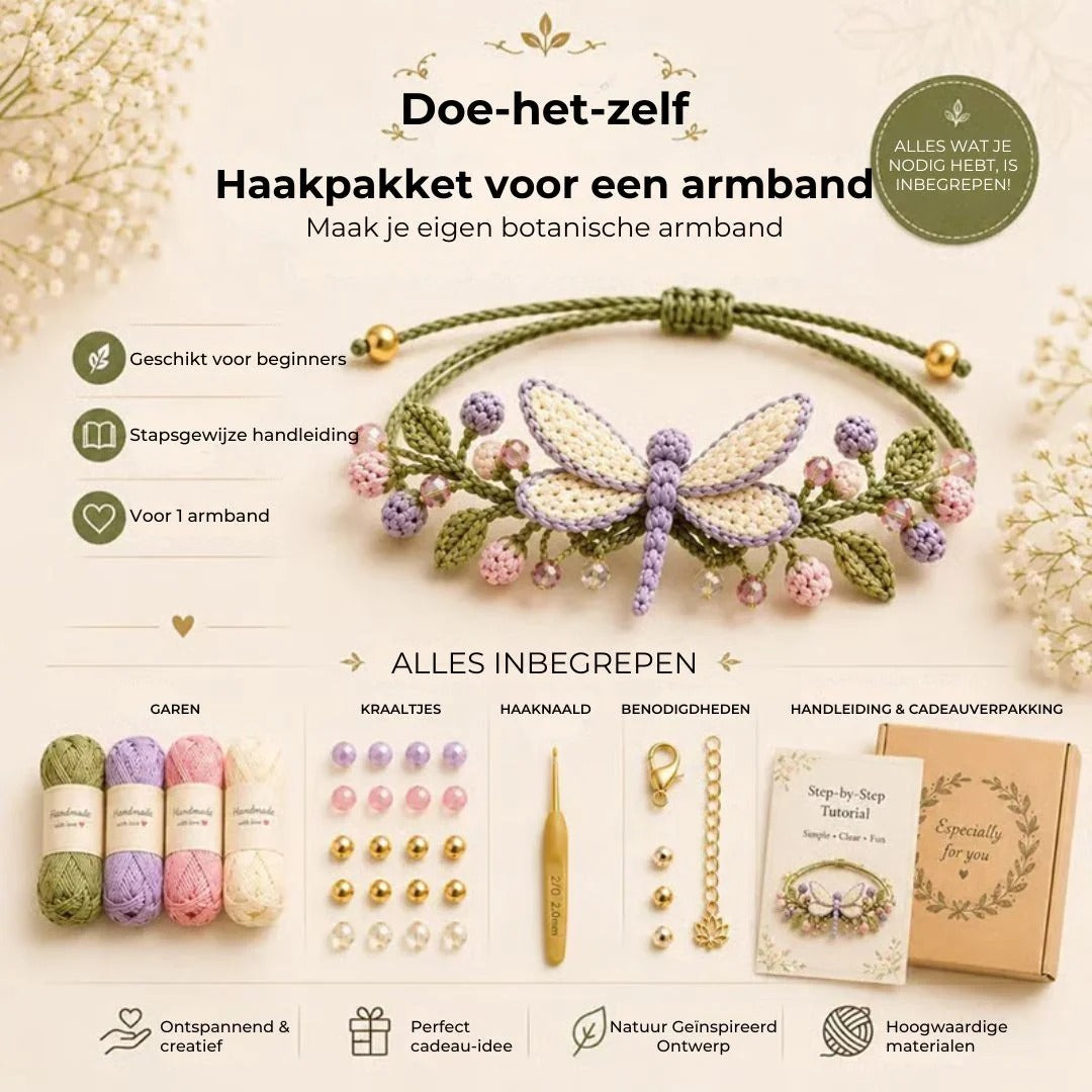 DIY haakset voor armbandjes