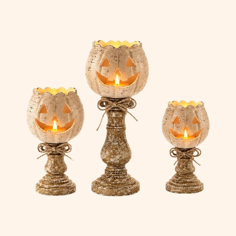 Halloween pompoenkandelaar