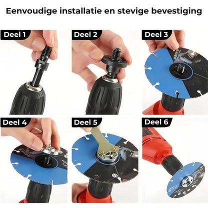 Boormachine Ombouwset voor Slijpen