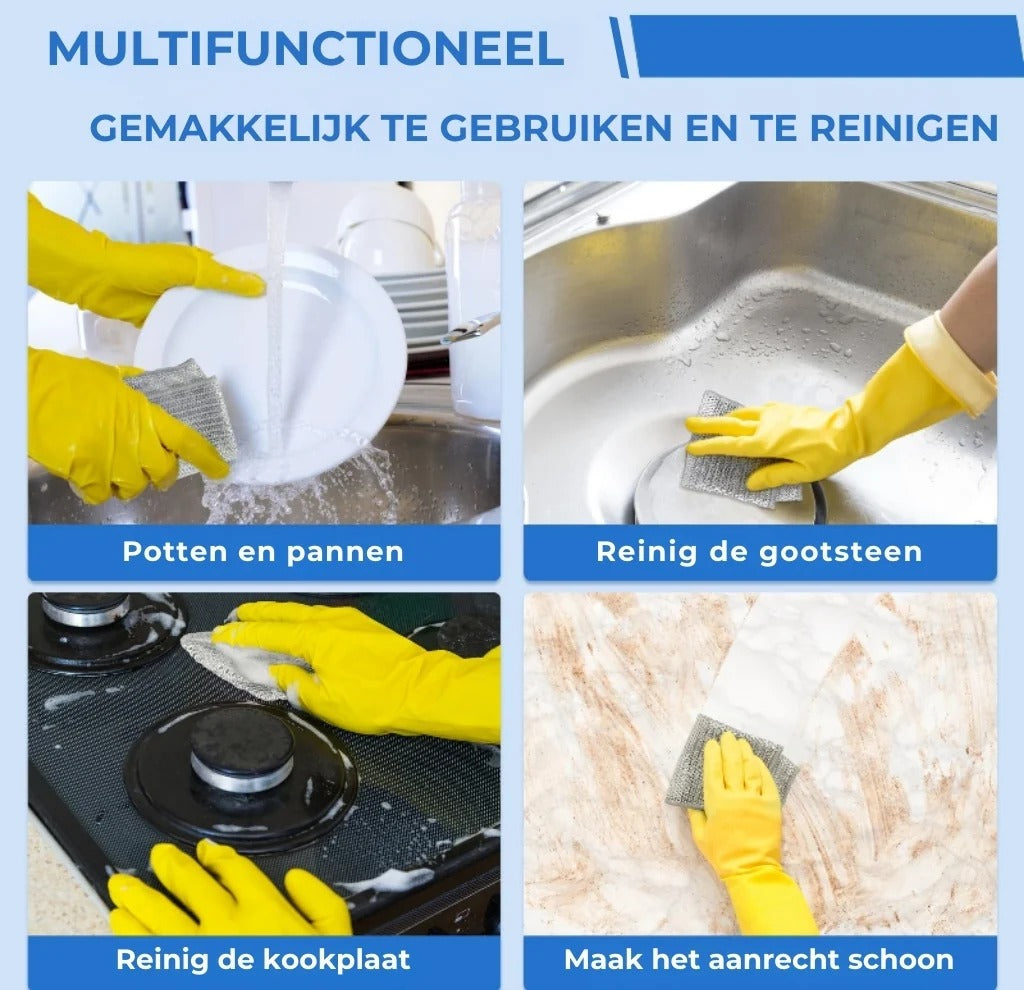 Set van 10 Herbruikbare Schuurdoeken