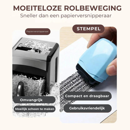 Privacy Roller Stempel voor Documenten