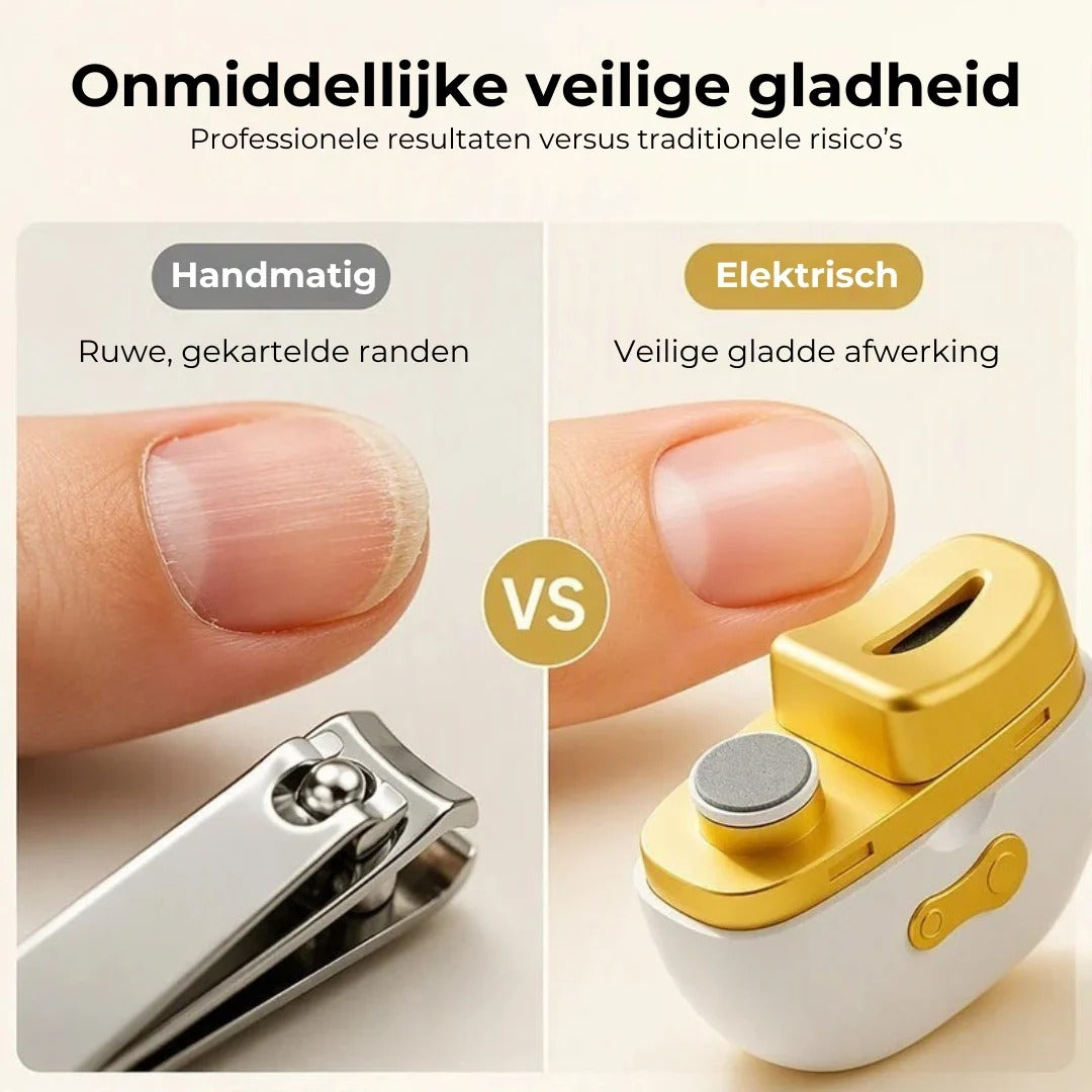 Elektrische nagelknipper met nagelvijl