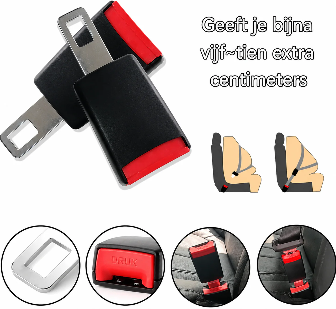 Universele Auto Gordelverlenger