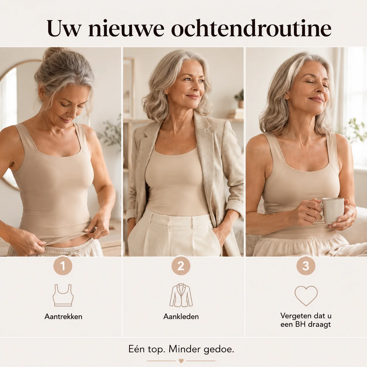 ReeFit bh top zonder beugel met comfortabele ondersteuning