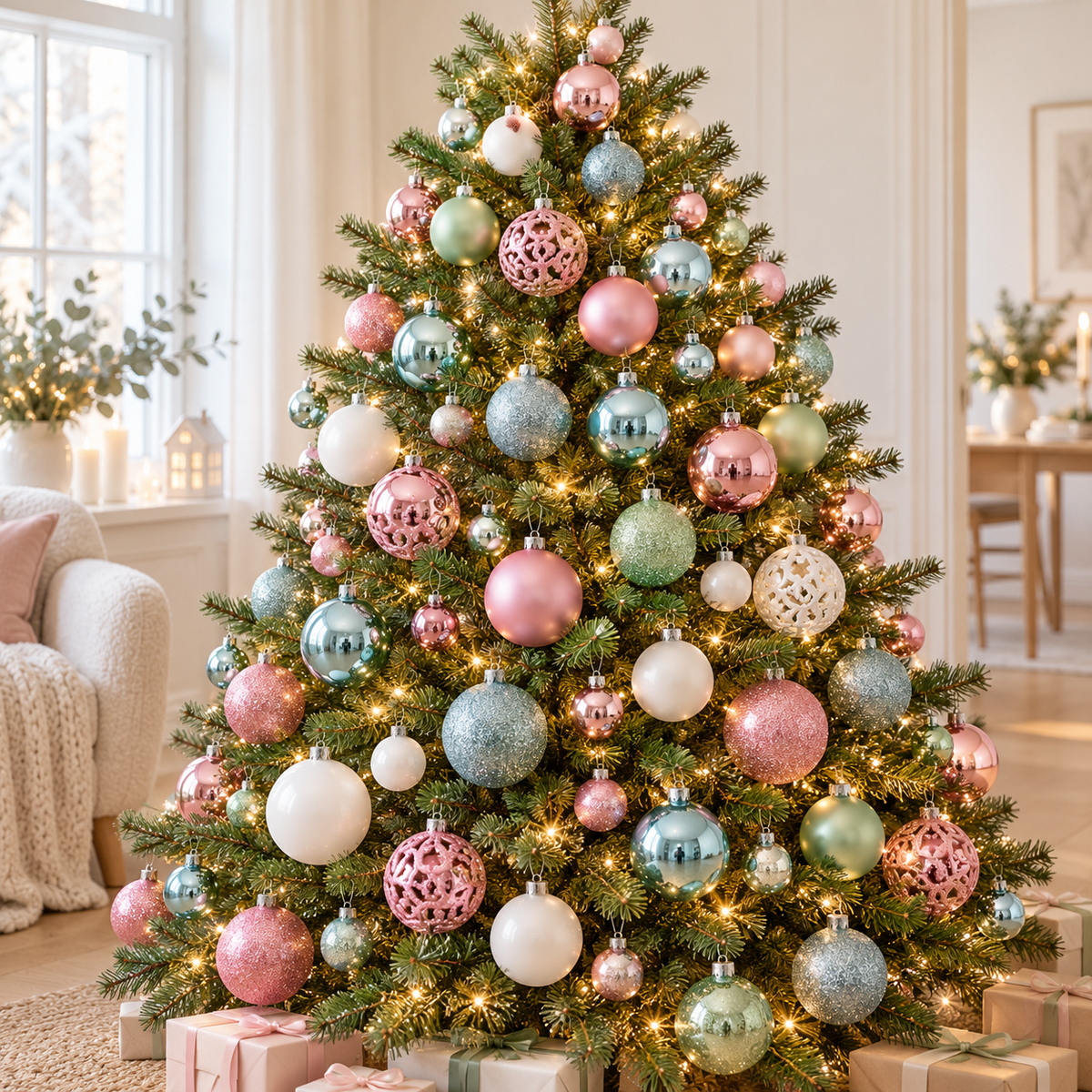 Set van 100 kerstballen voor de kerstboom