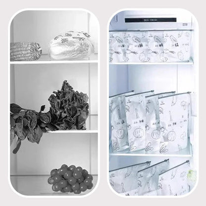 Herbruikbare aluminiumfolie vershoudzakken met kluissluiting（10 stuks per set）