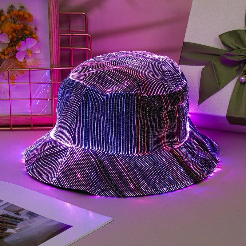 Lichtgevende Glasvezel Bucket Hat
