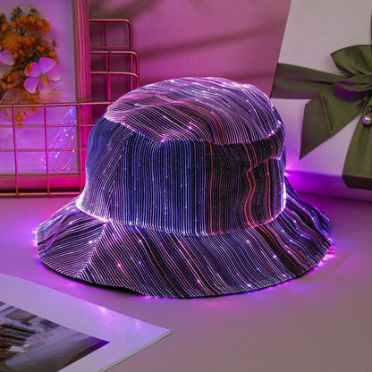 Lichtgevende Glasvezel Bucket Hat