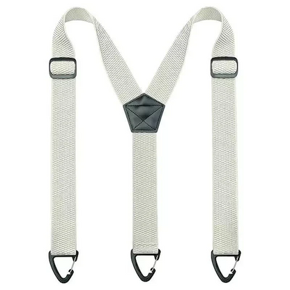 Elastische outdoorriem voor heren met karabijnsluiting 3,8 cm