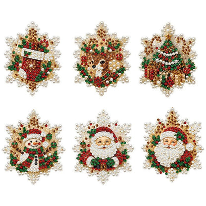 DIY kerstbal knutselset met parels en acryl