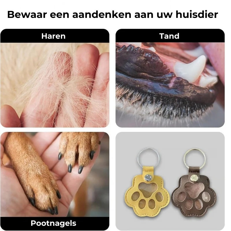 Huisdier Gedenk Sleutelhanger
