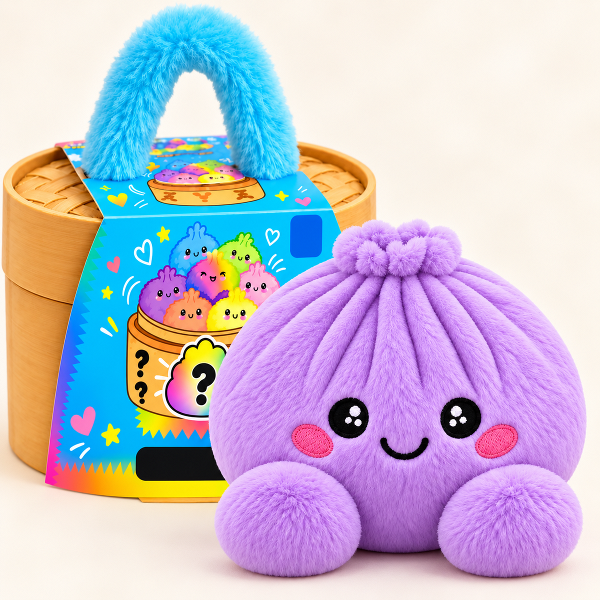 Dumpling squishy knuffels met stoommandje
