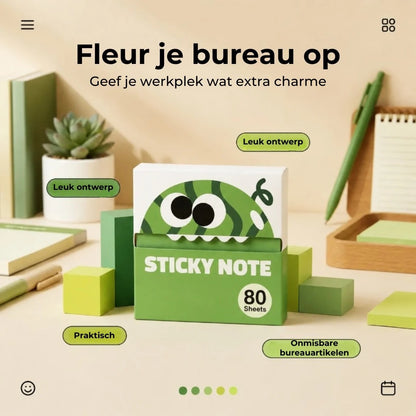 Fruitmonster pop up plakbriefjes 80 vellen
