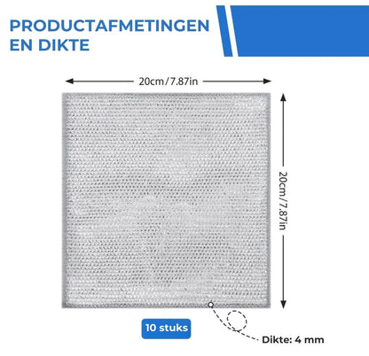 Set van 10 Herbruikbare Schuurdoeken