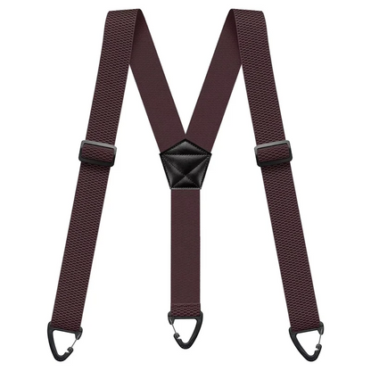 Elastische outdoorriem voor heren met karabijnsluiting 3,8 cm