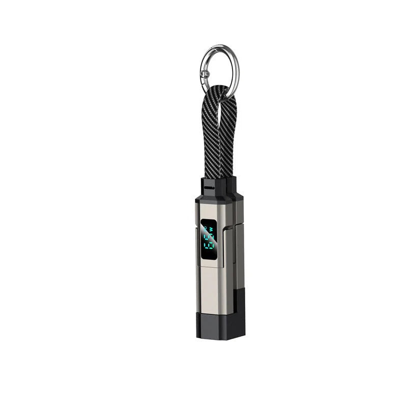 4-in-1 digitale display sleutelhanger laadkabel