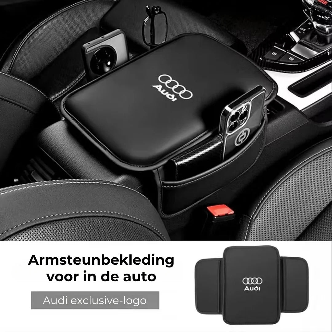 Armsteunhoes voor auto middenconsole met zijvakken