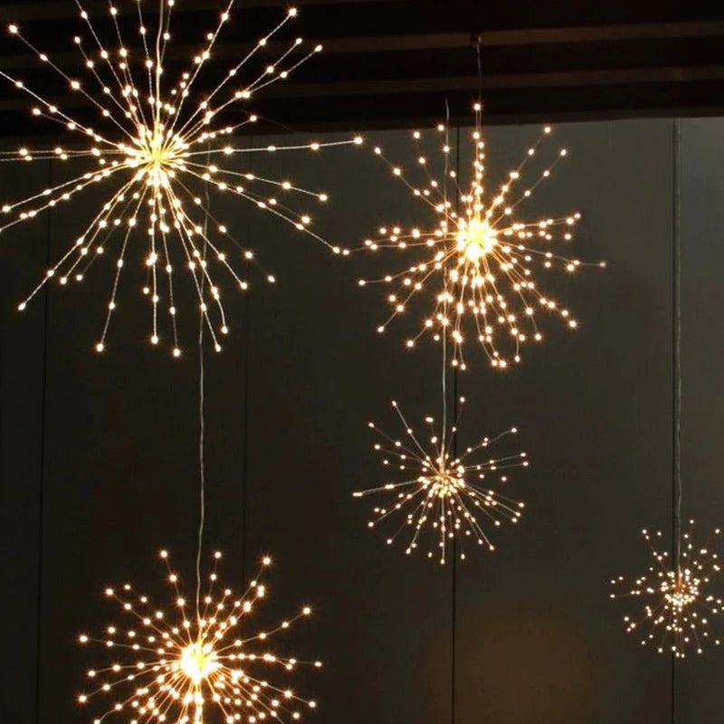 Solar vuurwerk lichtslingers voor in de tuin en op feestjes