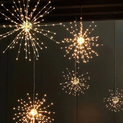 Solar vuurwerk lichtslingers voor in de tuin en op feestjes