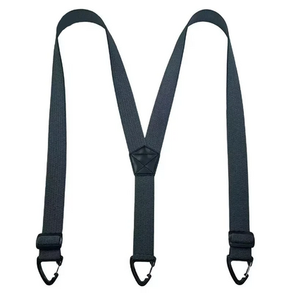 Elastische outdoorriem voor heren met karabijnsluiting 3,8 cm