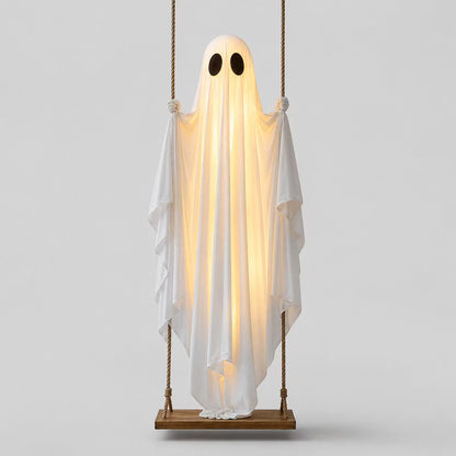 Hangende spookschommel met LED verlichting voor Halloween