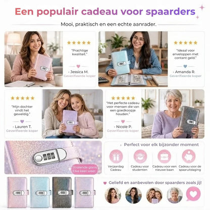 Spaarbinder met codeslot
