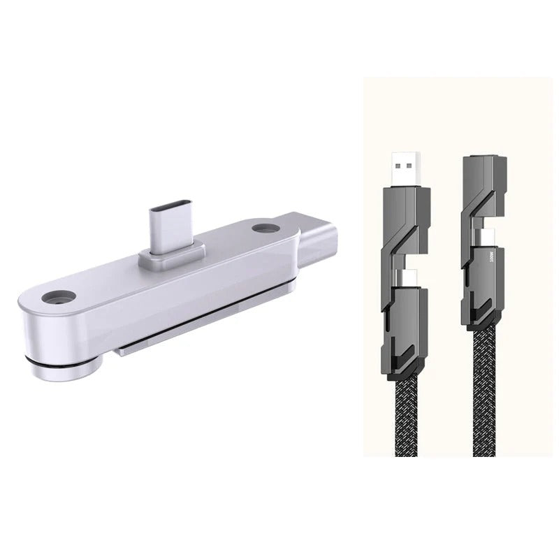 Snelle oplaadadapter met 360° opvouwbare telefoonstandaard