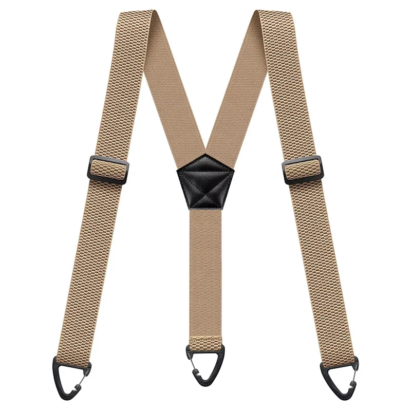 Elastische outdoorriem voor heren met karabijnsluiting 3,8 cm
