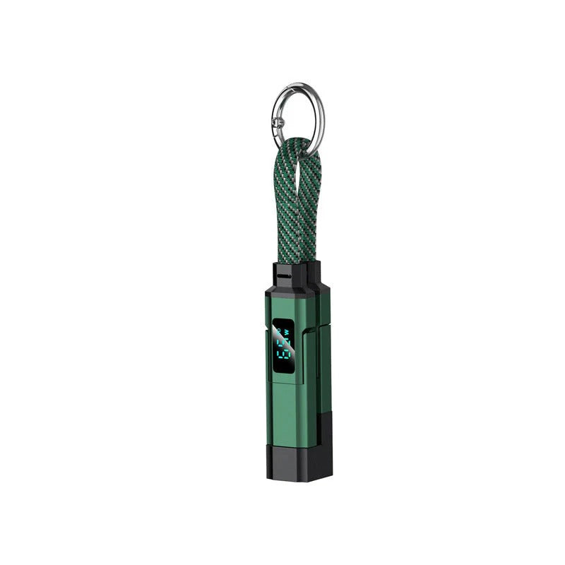 4-in-1 digitale display sleutelhanger laadkabel