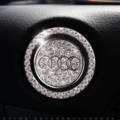 Strass ring voor auto startknop