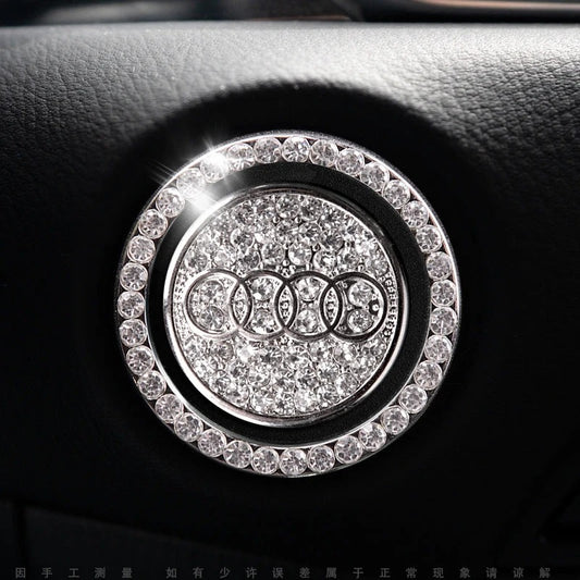 Strass ring voor auto startknop